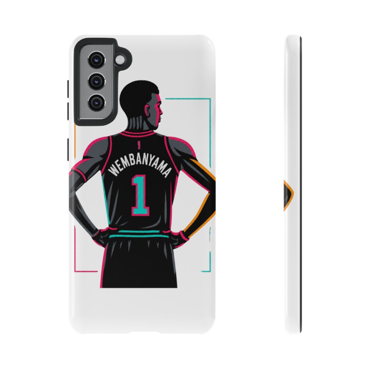 Victor Wembanyama Phone Case - alternate angle 3, merchandise
