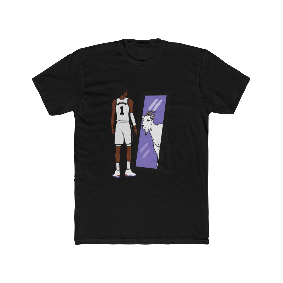 Victor Wembanyama Mirror GOAT T Shirt - alternate angle 3, merchandise