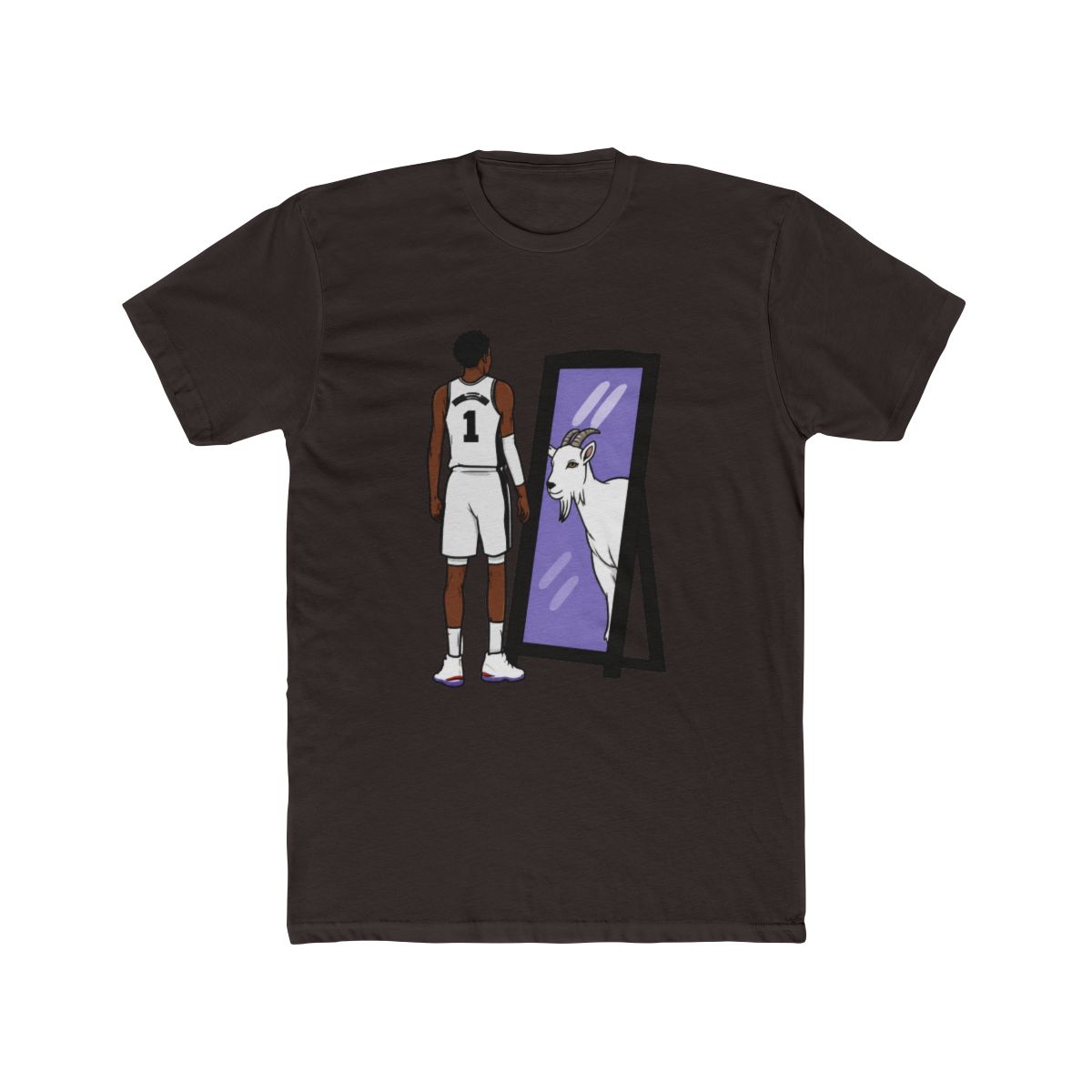 Victor Wembanyama Mirror GOAT T Shirt - alternate angle 2, merchandise