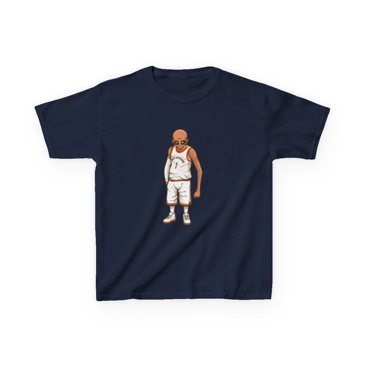 Victor Wembanyama Alien Celebration Kids T-Shirt - alternate angle 2, merchandise