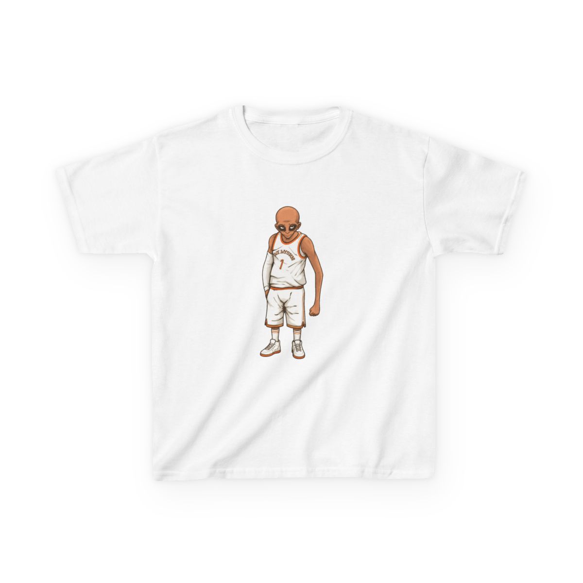 Victor Wembanyama Alien Celebration Kids T-Shirt - alternate angle 3, merchandise