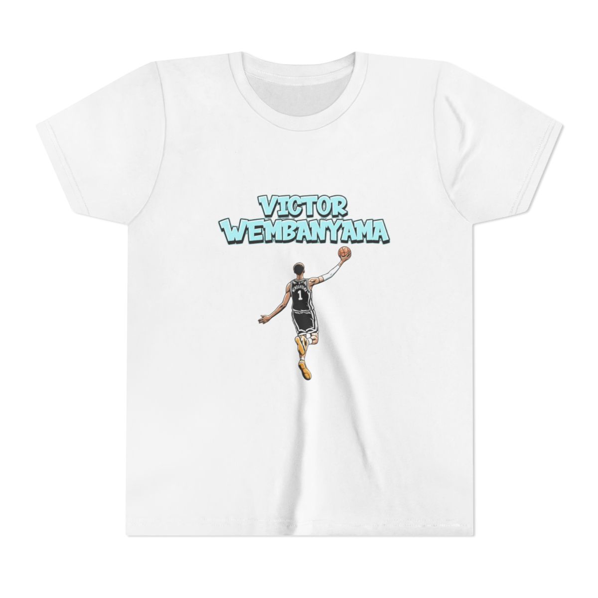 VICTOR WEMBANYAMA BASKETBALL FRENCH PLAYER (Kids) — official Victor Wembanyama T-Shirts