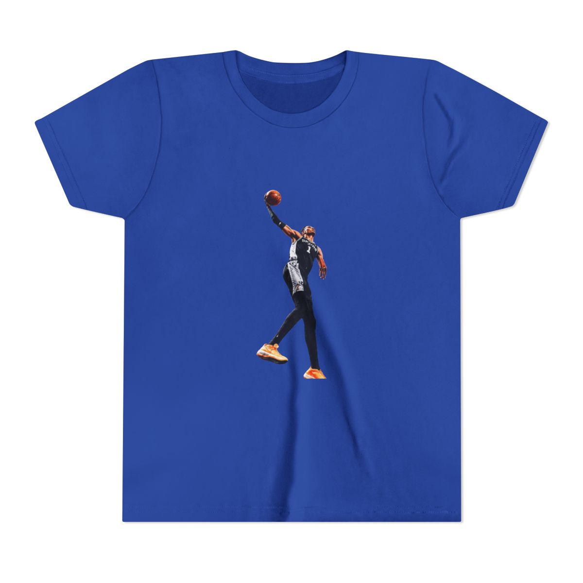 Victor Wembanyama Basketball, San Antonio Basketball Kids T Shirt - alternate angle 3, merchandise